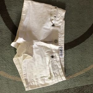 White shorts barely worn